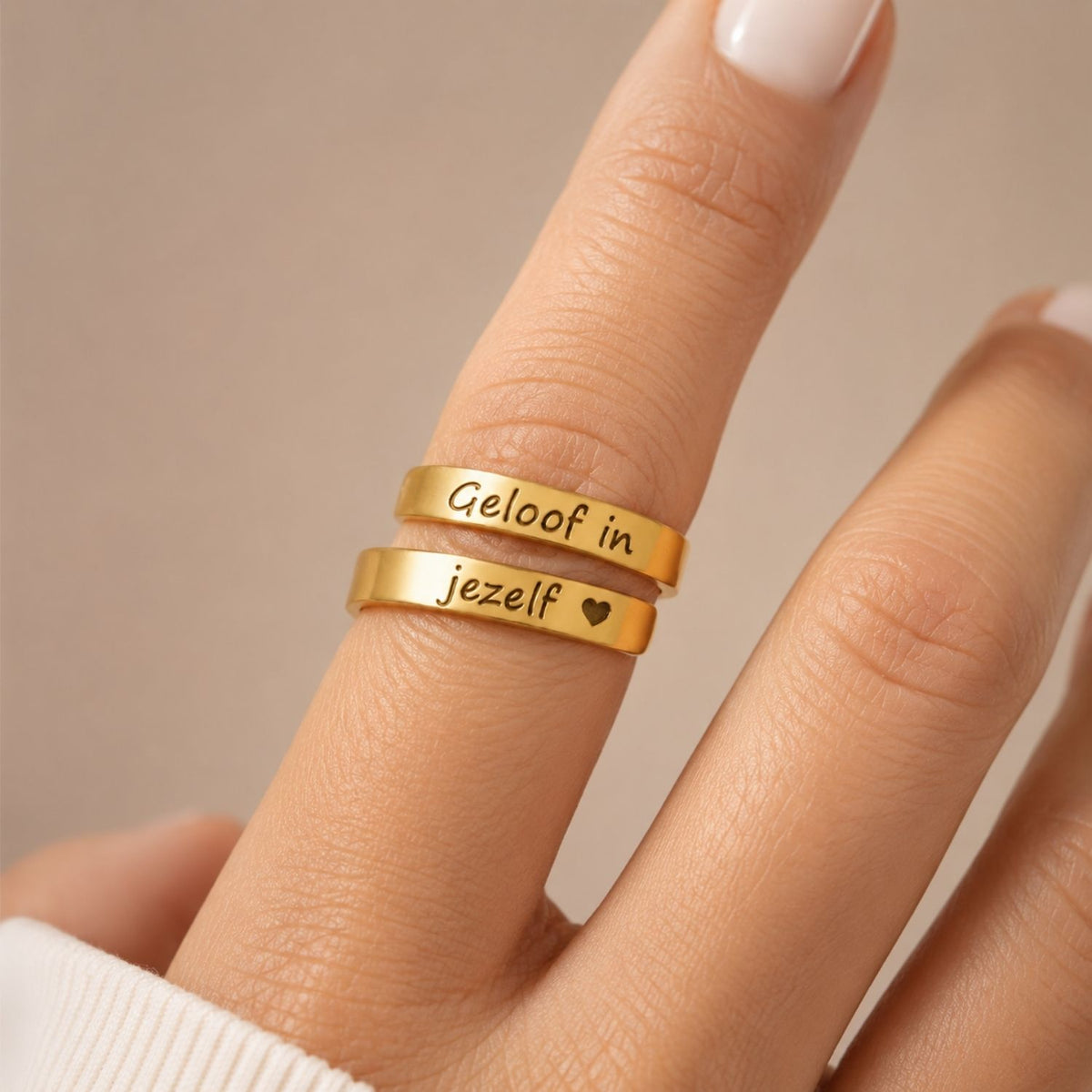 Geloof In Jezelf Ring