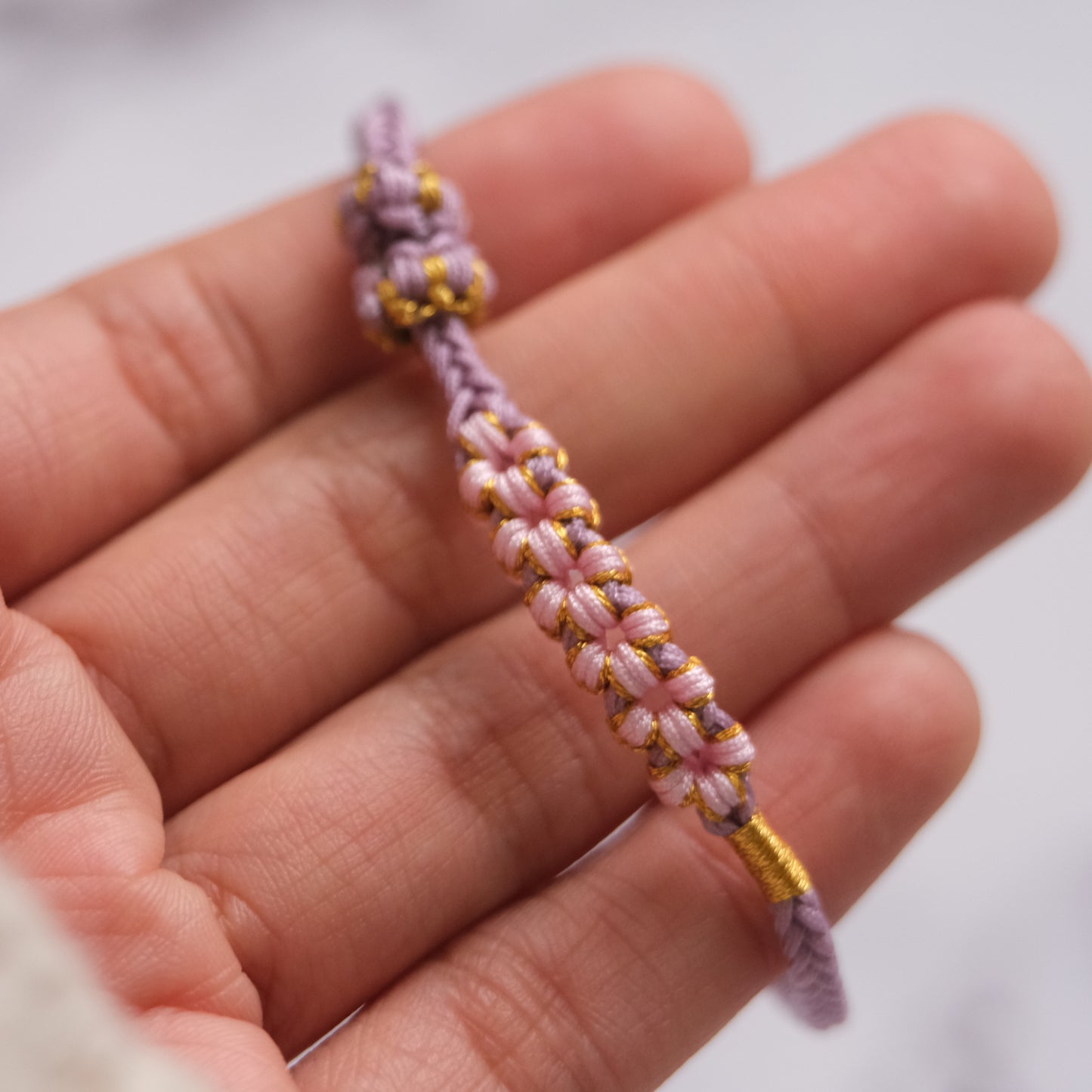 Bloesem knoop armband - Aan mijn kleindochter