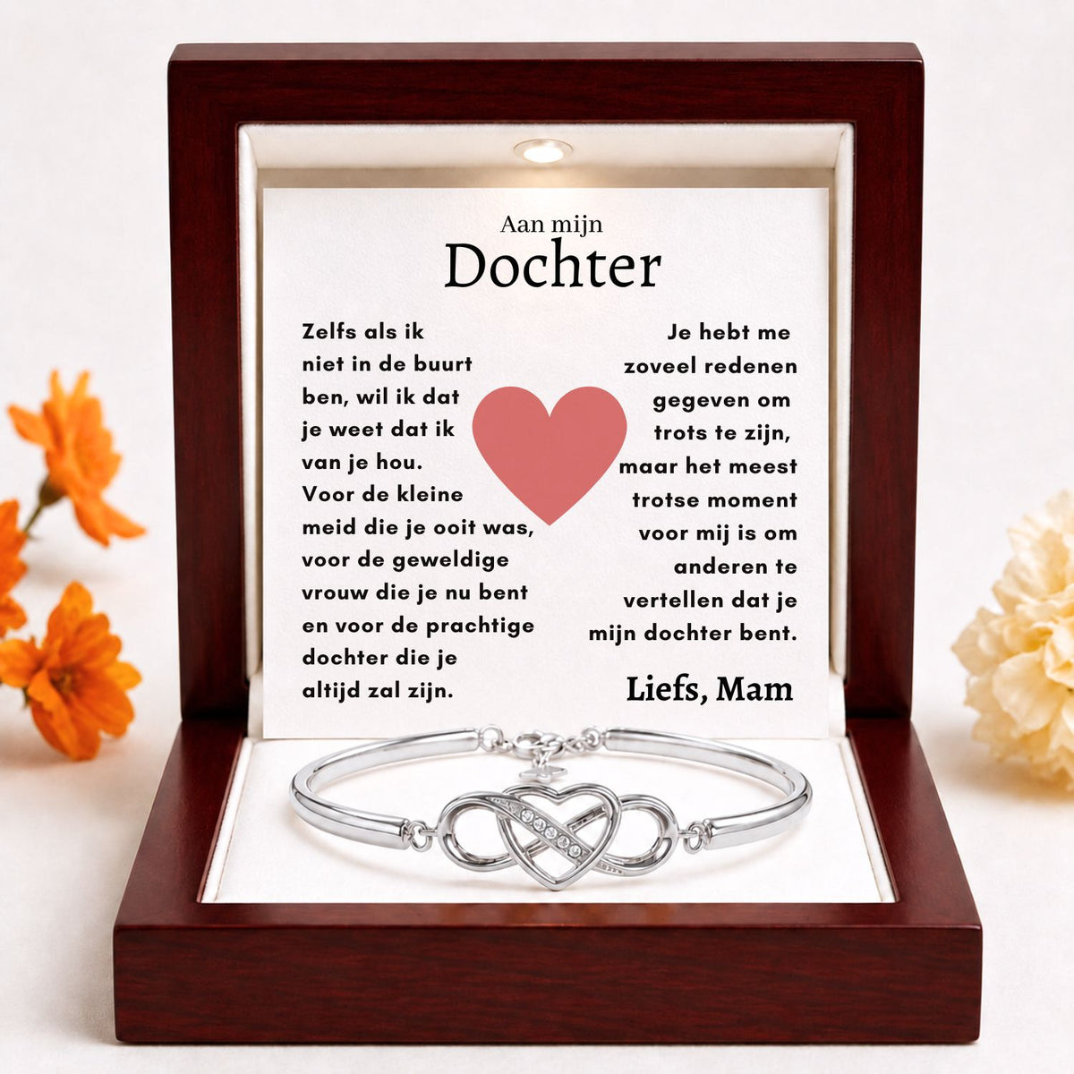 Infinity armband voor dochter - sfeerbeeld