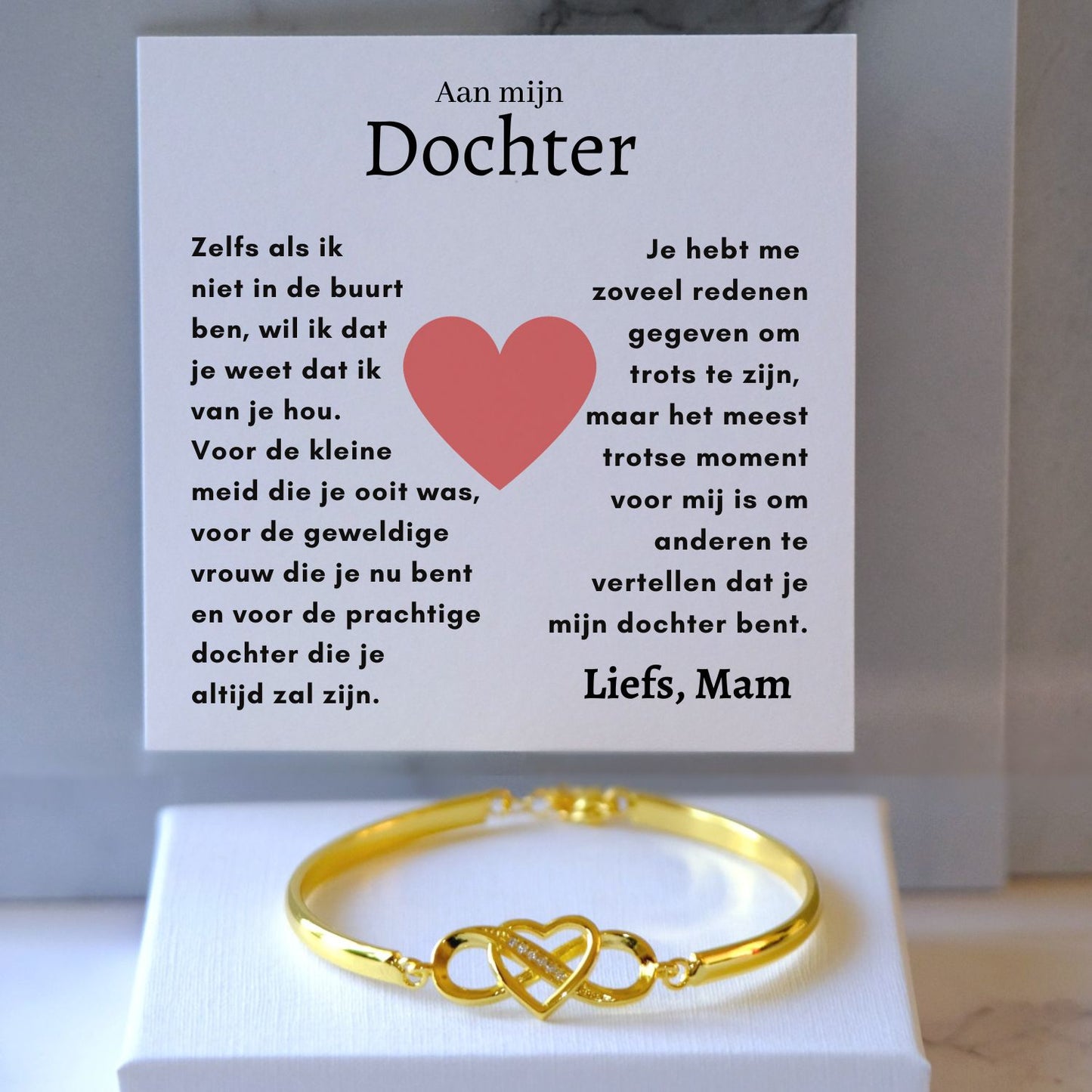 Aan mijn Dochter - Armband Infinity