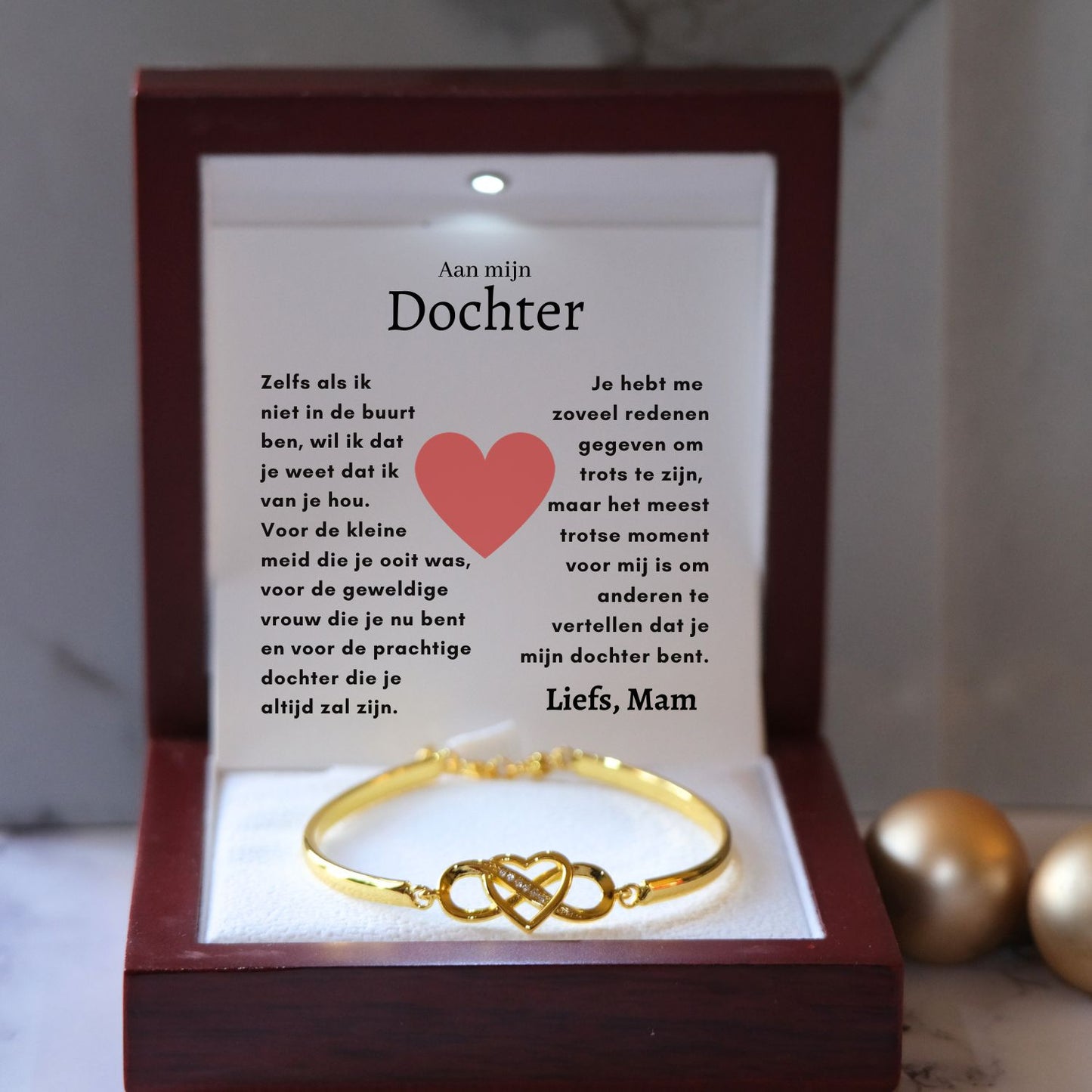 Aan mijn Dochter - Armband Infinity
