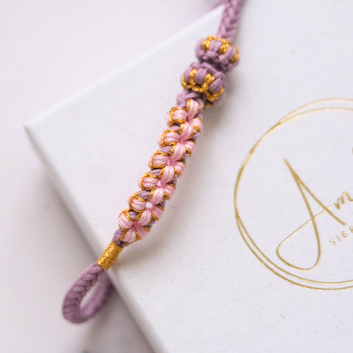 Bloesem knoop armband - Aan mijn kleindochter