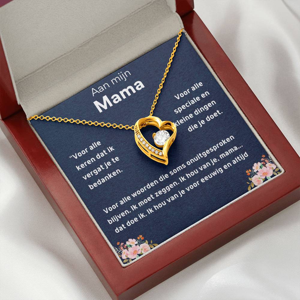 Aan mijn mama - Hart ketting Halsketting