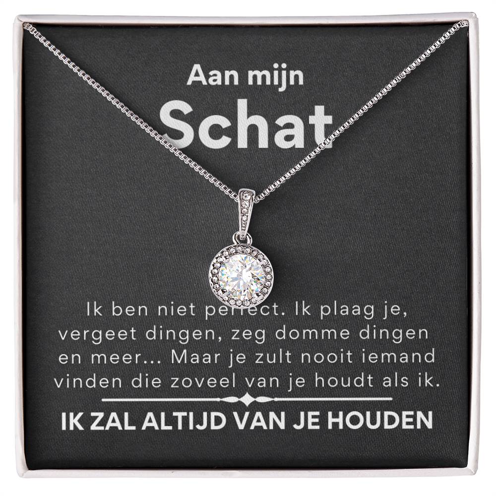 Aan mijn schat, ik ben niet perfect - Eeuwige hoop ketting