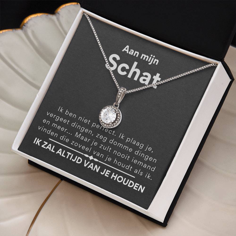 Aan mijn schat, ik ben niet perfect - Eeuwige hoop ketting