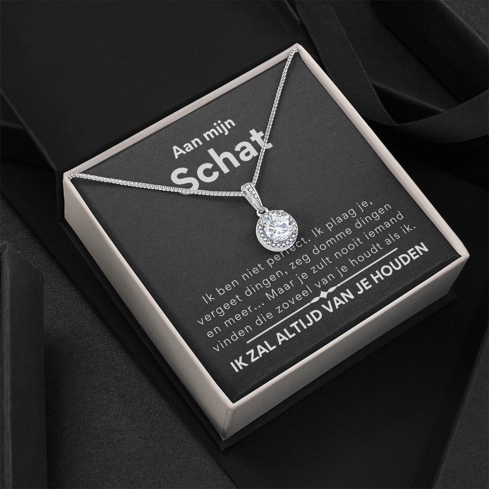 Aan mijn schat, ik ben niet perfect - Eeuwige hoop ketting