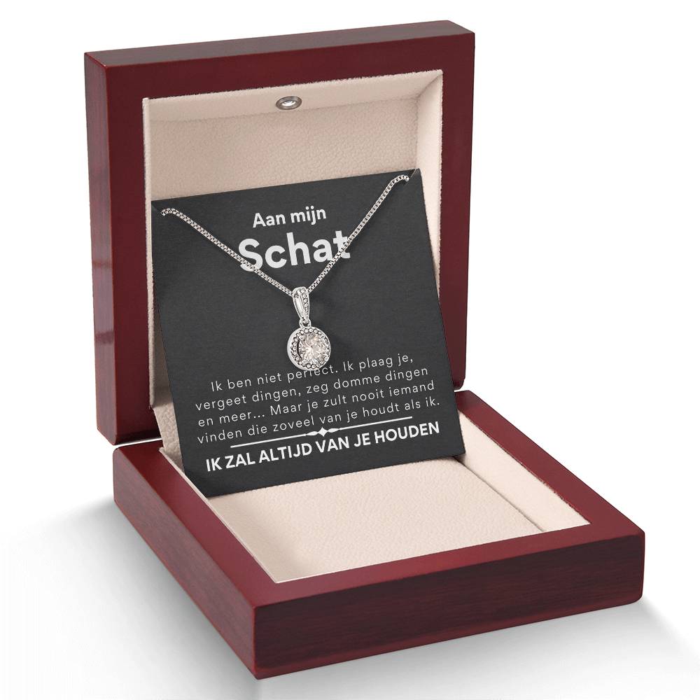 Aan mijn schat, ik ben niet perfect - Eeuwige hoop ketting