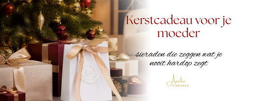 Kerstcadeau voor je moeder: sieraden die zeggen wat je nooit hardop zegt