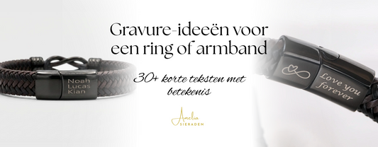 Gravure-ideeën voor een ring of armband: 30+ korte teksten met betekenis