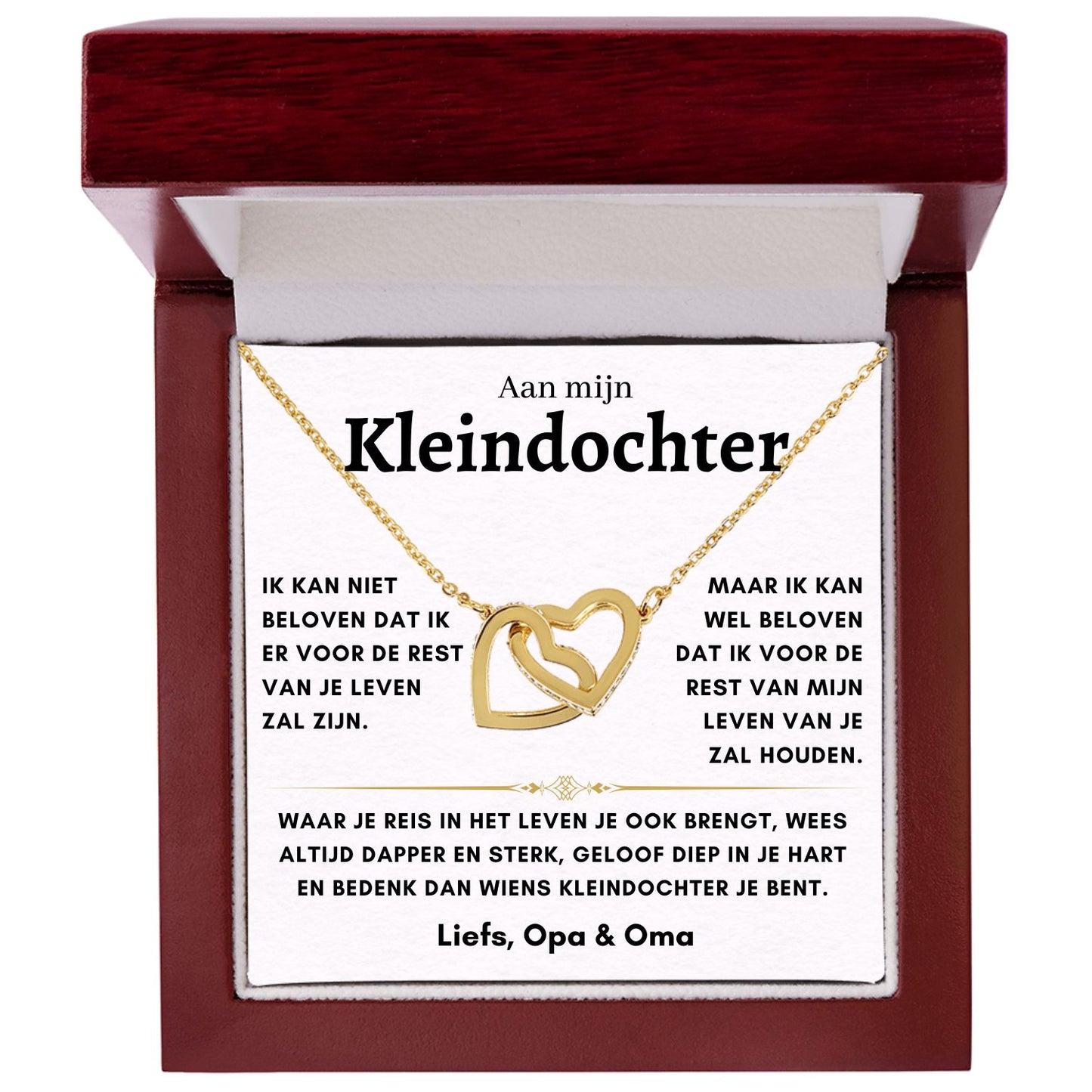 Kleindochter - Hartenketting - Liefs, Opa & Oma