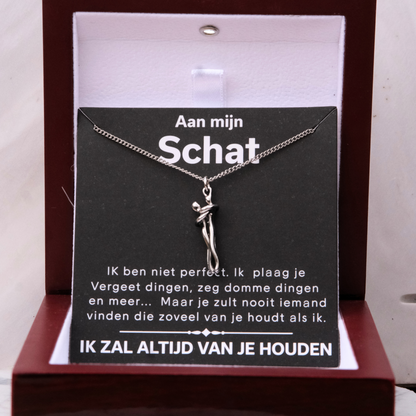 Knuffel Ketting - Aan mijn schat, ik ben niet perfect