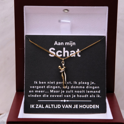 Knuffel Ketting - Aan mijn schat, ik ben niet perfect