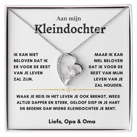 Kleindochter - Hart ketting - Liefs, Opa & Oma