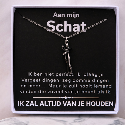 Knuffel Ketting - Aan mijn schat, ik ben niet perfect