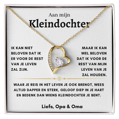Kleindochter - Hart ketting - Liefs, Opa & Oma