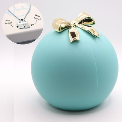 Amelia Rose giftball -  Initialen-ketting