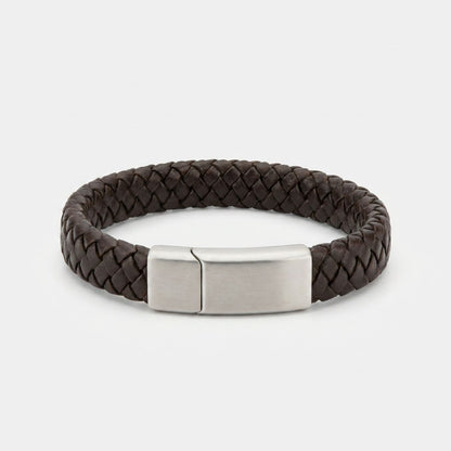 Gevlochten Armband met gravuur - Aan mijn man