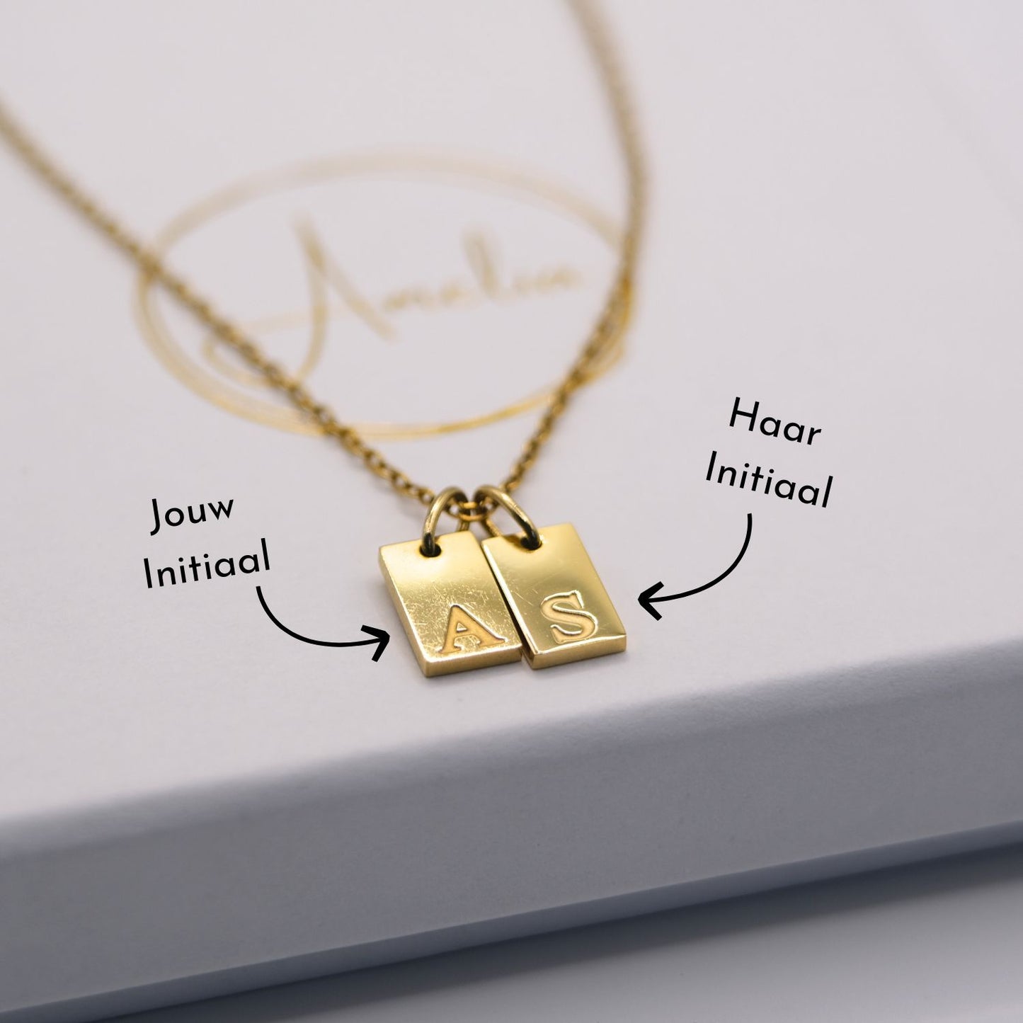 Initiaal ketting - Aan mijn schat