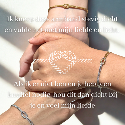 Liefdesknoop Armband - Met mijn liefde en licht