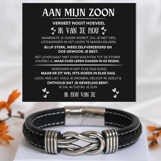 Mijn zoon Armband Infinity  NEW