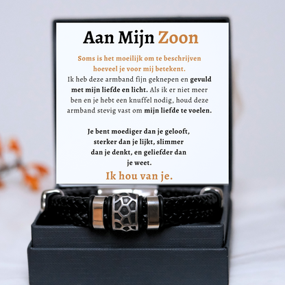 Aan Mijn zoon Armband - Vergeet nooit hoeveel ik van je hou