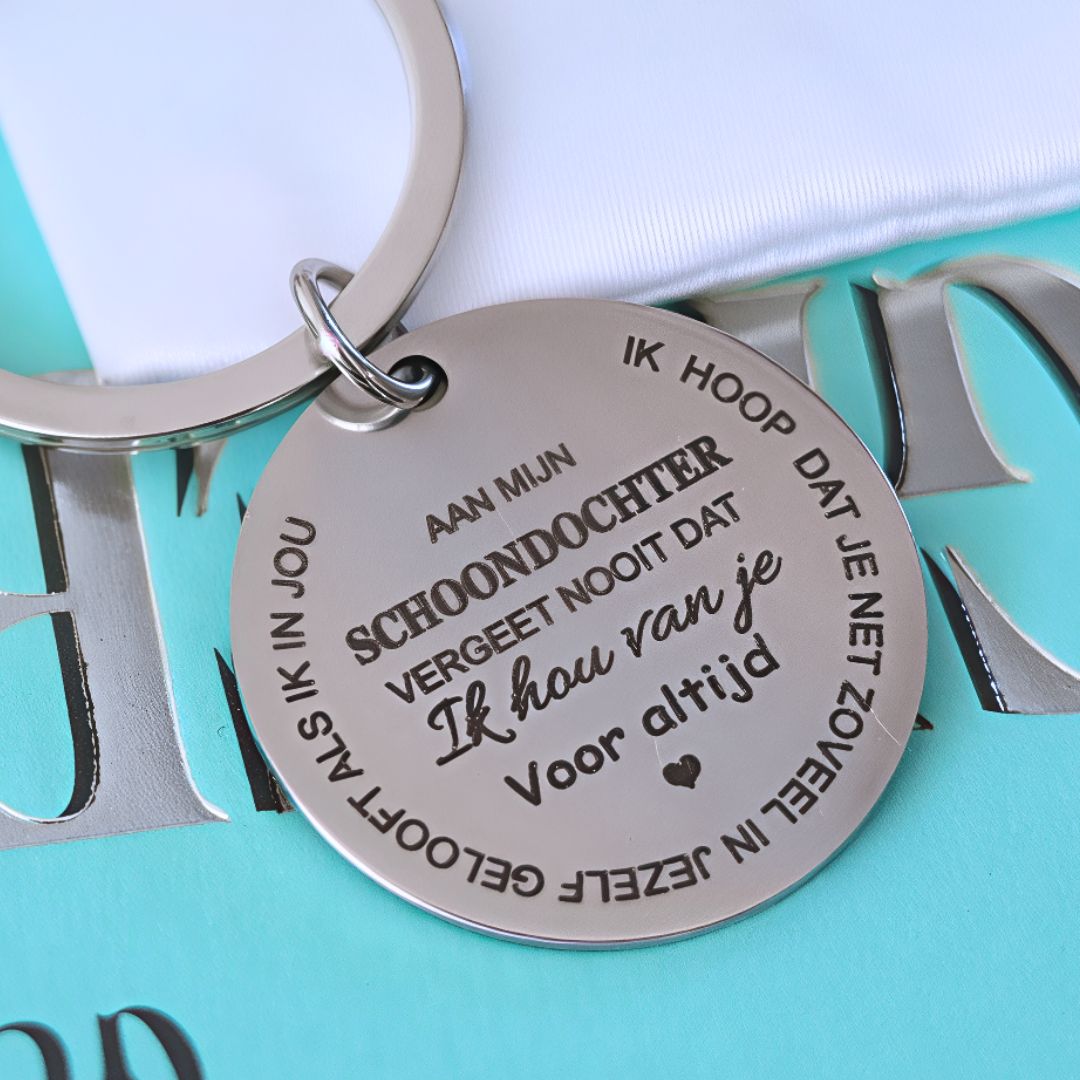 Familie sleutelhanger - Aan mijn Zoon/Dochter, Kleinzoon/Kleindochter & Schoonzoon/Schoondochter