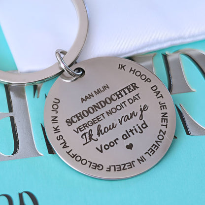 Familie sleutelhanger - Aan mijn Zoon/Dochter, Kleinzoon/Kleindochter & Schoonzoon/Schoondochter