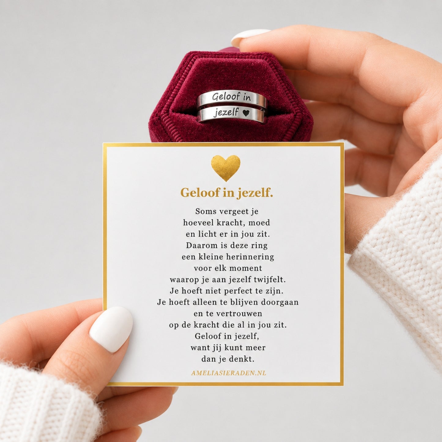 Geloof In Jezelf Ring