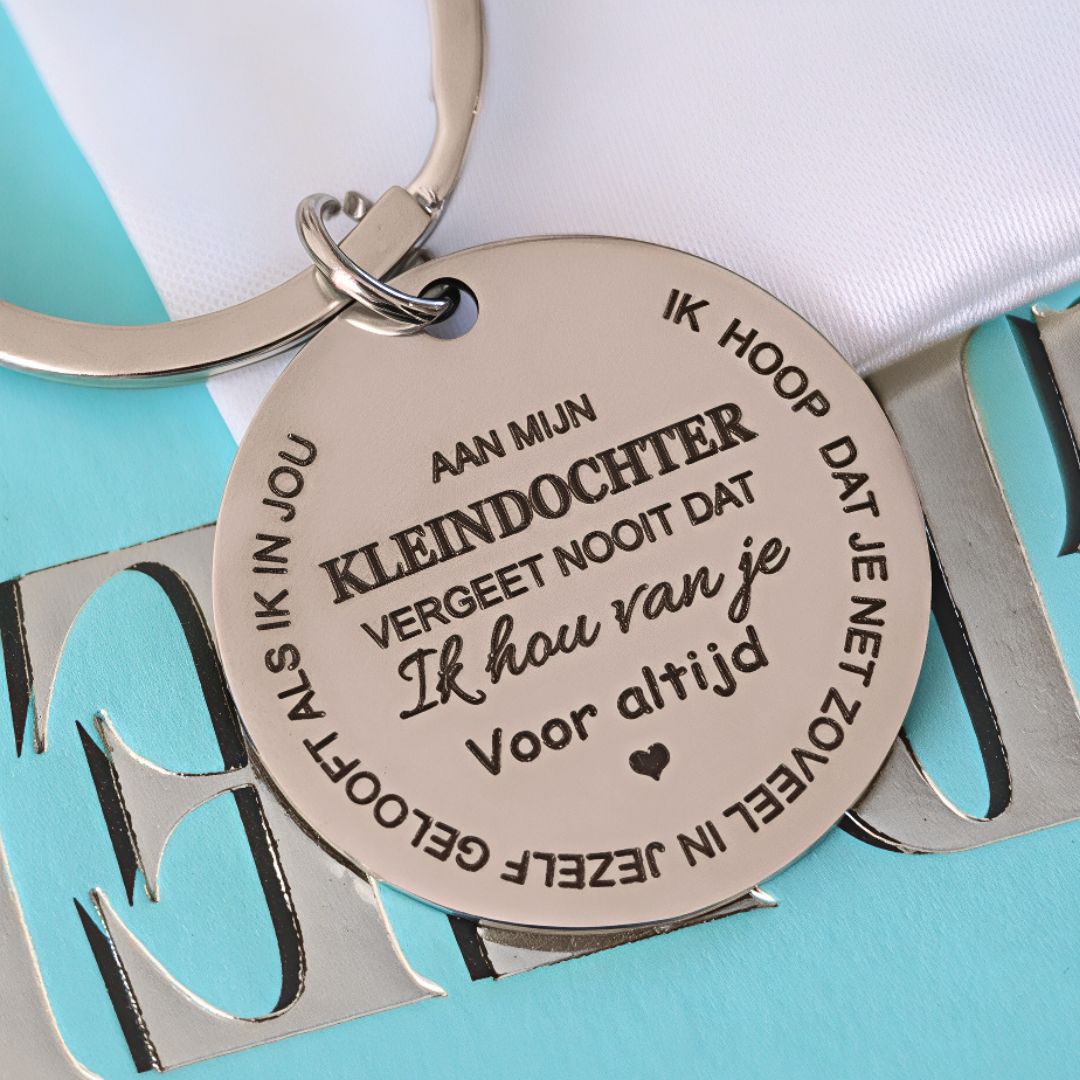 Familie sleutelhanger - Aan mijn Zoon/Dochter, Kleinzoon/Kleindochter & Schoonzoon/Schoondochter