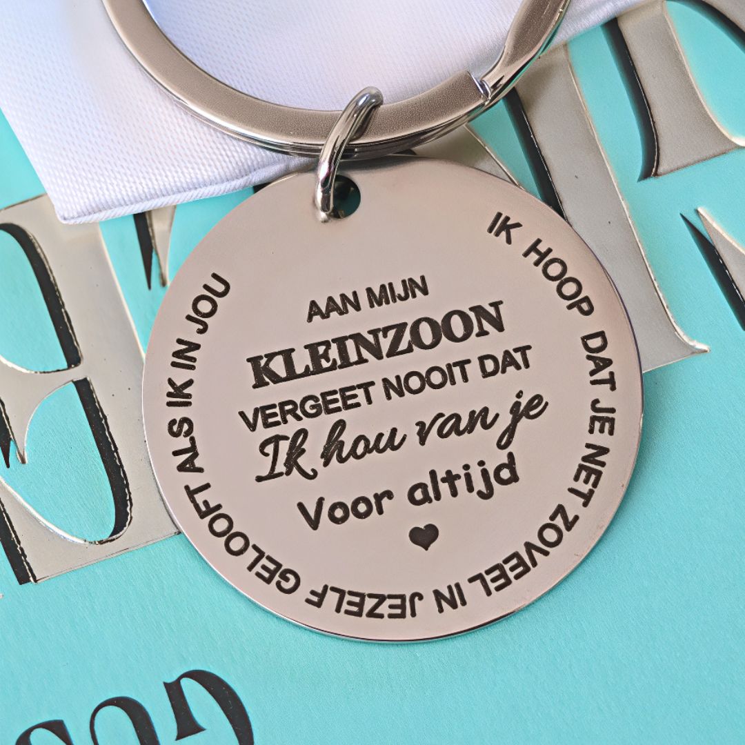 Familie sleutelhanger - Aan mijn Zoon/Dochter, Kleinzoon/Kleindochter & Schoonzoon/Schoondochter