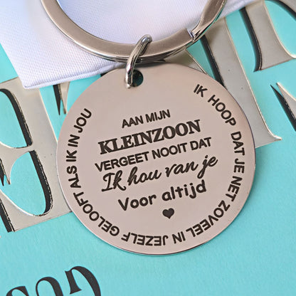 Familie sleutelhanger - Aan mijn Zoon/Dochter, Kleinzoon/Kleindochter & Schoonzoon/Schoondochter