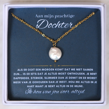 Parel ketting - Aan mijn prachtige dochter