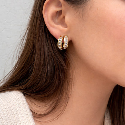 AMALIA DIAMOND HOOPS