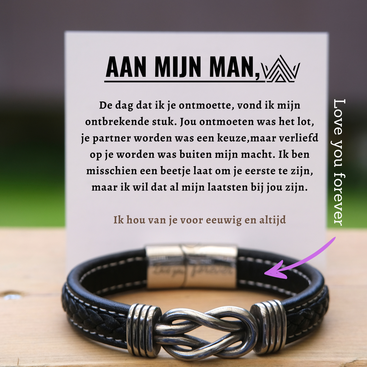 Aan mijn Man Armband Infinity