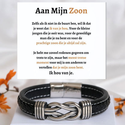Mijn zoon Armband Infinity  - Het meest trotse moment