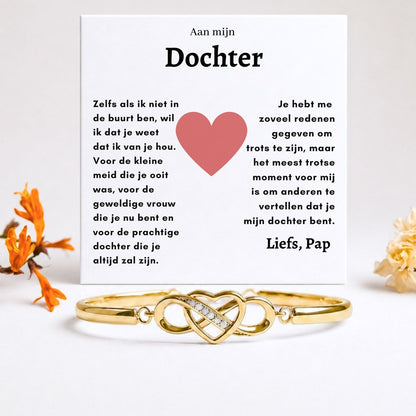 Aan mijn Dochter - Armband Infinity met Gravure