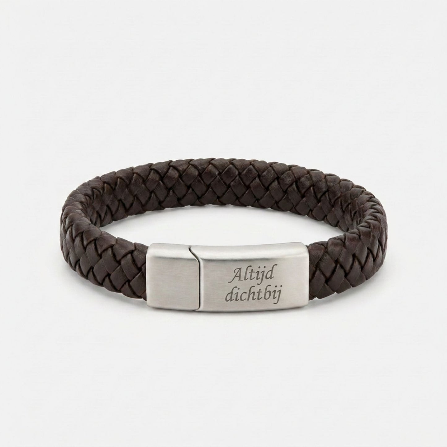 Gevlochten Armband met Gravure - Aan mijn papa