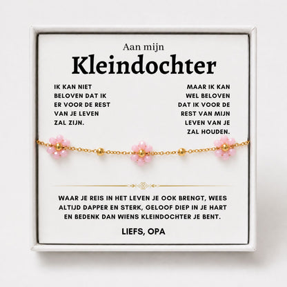 Bloemen Armband - Aan mijn Kleindochter