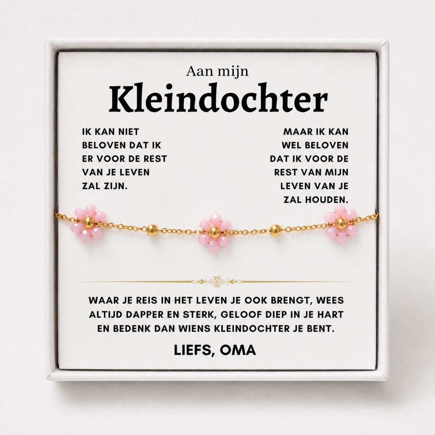Bloemen Armband - Kaart 1 Reis in het leven