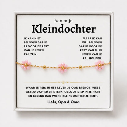 Bloemen Armband - Kaart 2 Liefs Opa & Oma