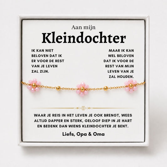 Bloemen Armband - Kaart 2 Liefs Opa & Oma