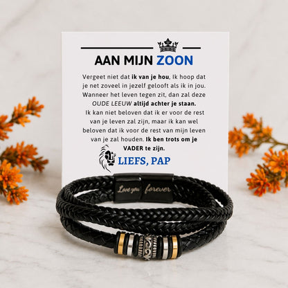 Aan mijn ZOON - Altijd achter je staan - Liefs Pap