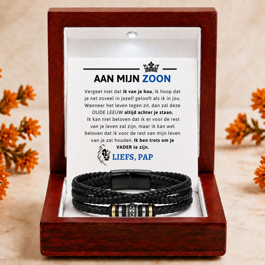 Aan mijn ZOON - Altijd achter je staan - Liefs Pap