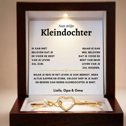 Infinity Armband - Altijd In Mijn Hart - Liefs, Opa & Oma