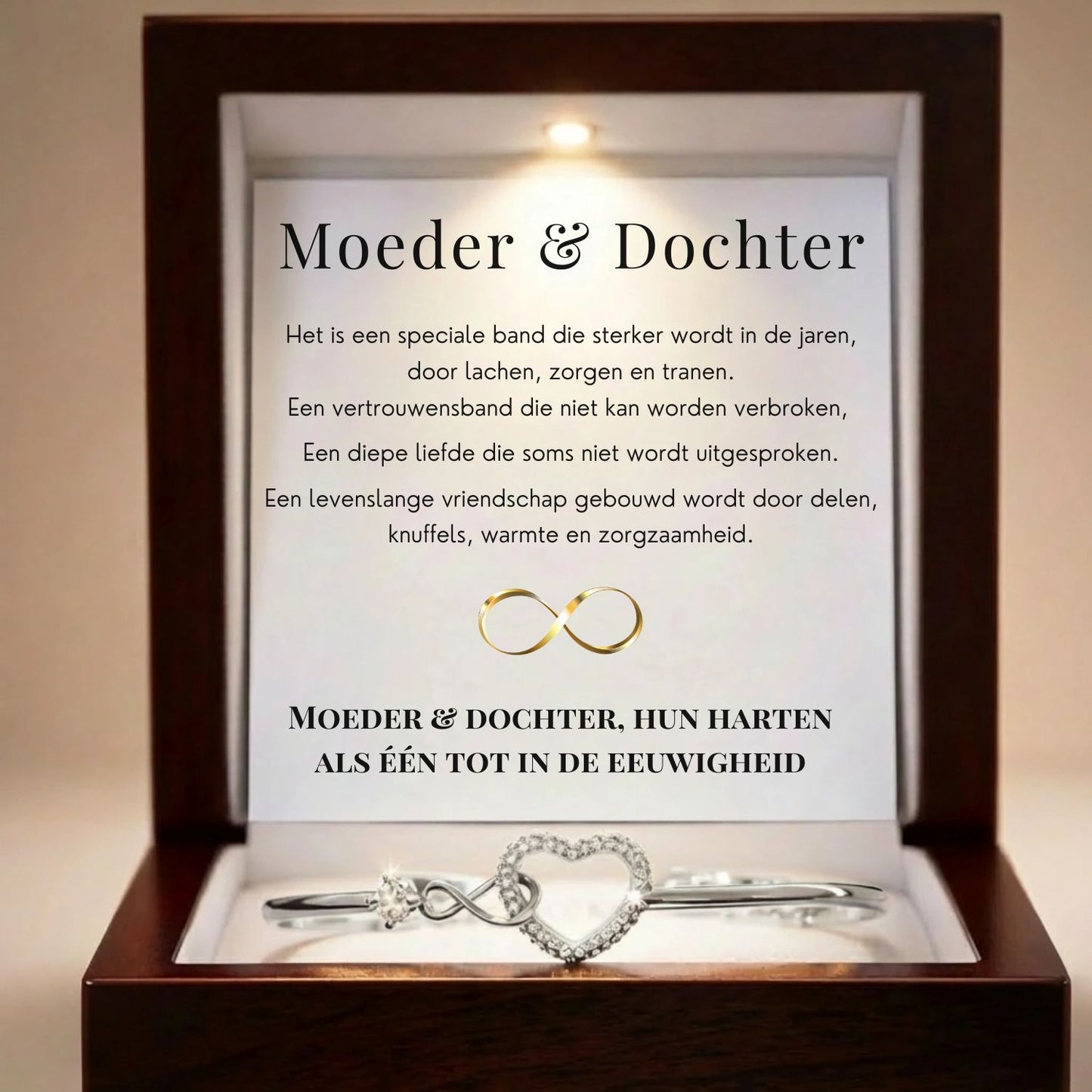 Moeder & dochter - Altijd In Mijn Hart - Infinity Armband