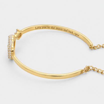 Infinity Armband Met Gravure - Aan mijn Kleindochter