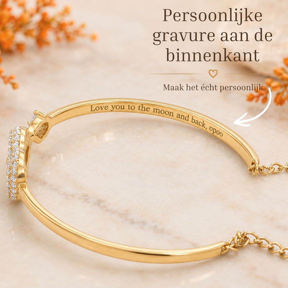 Infinity Armband Met Gravure - Aan mijn Dochter