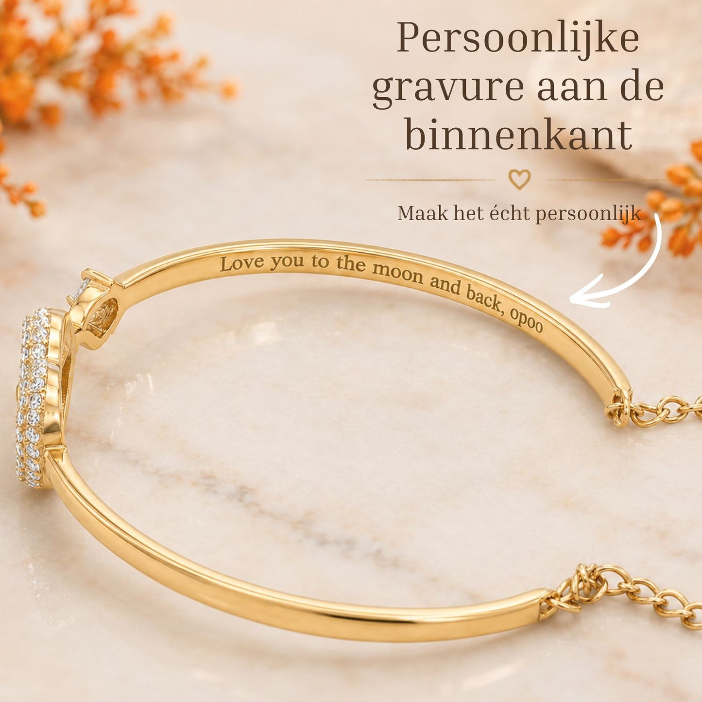 Infinity Armband Met Gravure - Aan mijn Kleindochter