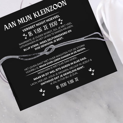 Aan Mijn Kleinzoon - Liefdesknoop Armband