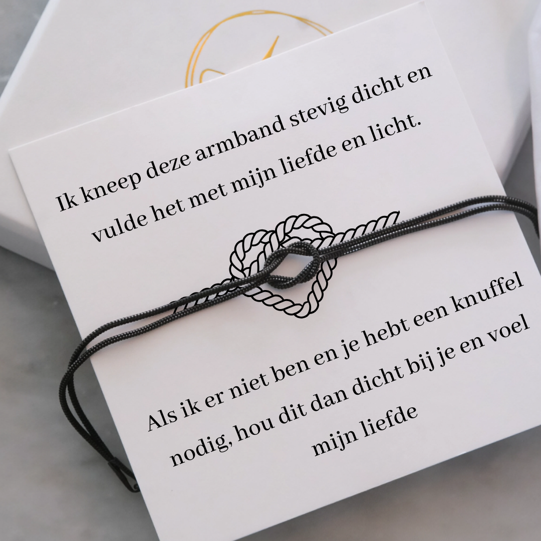 Liefdesknoop Armband - Met mijn liefde en licht